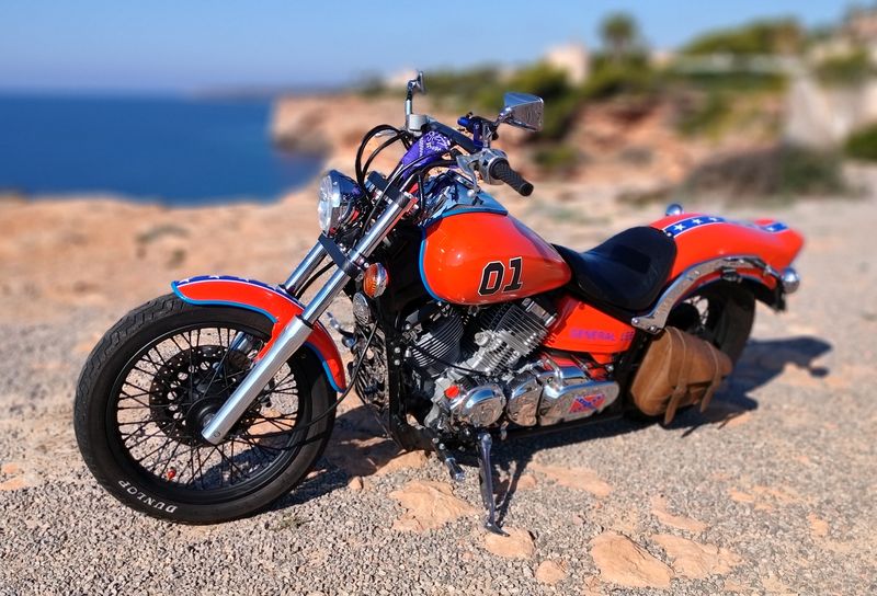 11 GENERAL LEE EASY RIDER MALLORCA PALMA RENT RENTAL MIETE ALQUILER NOLEGGIO LOCATION MOTO MOTORCYCLE CUSTOM SCOOTER