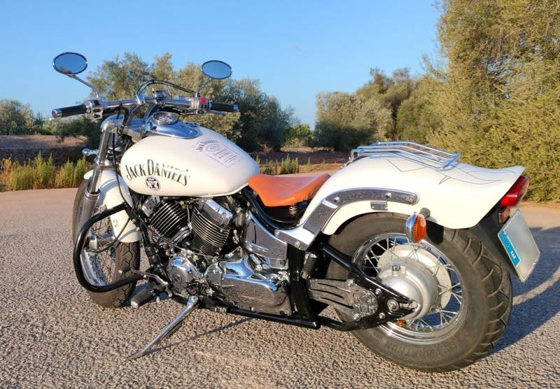 3 JACK DANIELS EASY RIDER MALLORCA PALMA RENT RENTAL MIETE ALQUILER NOLEGGIO LOCATION MOTO MOTORCYCLE CUSTOM SCOOTER