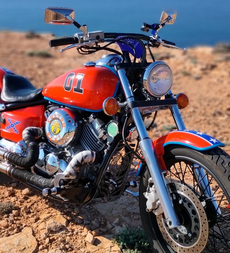 17 GENERAL LEE EASY RIDER MALLORCA PALMA RENT RENTAL MIETE ALQUILER NOLEGGIO LOCATION MOTO MOTORCYCLE CUSTOM SCOOTER