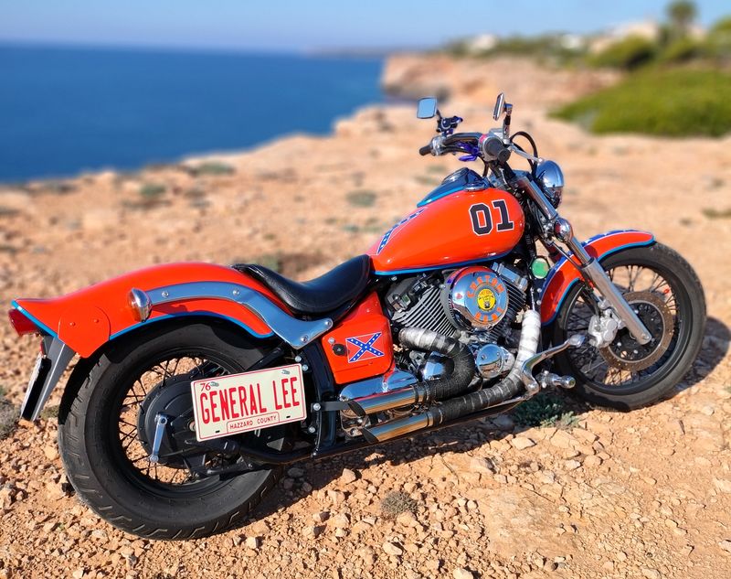 15 GENERAL LEE EASY RIDER MALLORCA PALMA RENT RENTAL MIETE ALQUILER NOLEGGIO LOCATION MOTO MOTORCYCLE CUSTOM SCOOTER