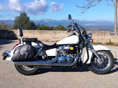 Custom Motorrader Auf Playa De Palma . Mallorca . Die Besten Motorrad . Thequeen 750Cc